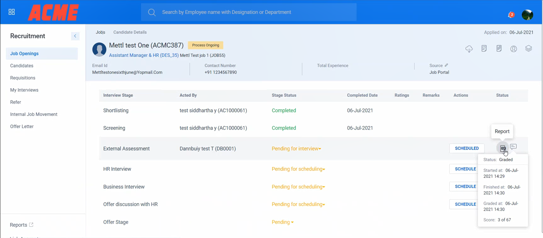 Mercer | Mettl Integration With Darwinbox