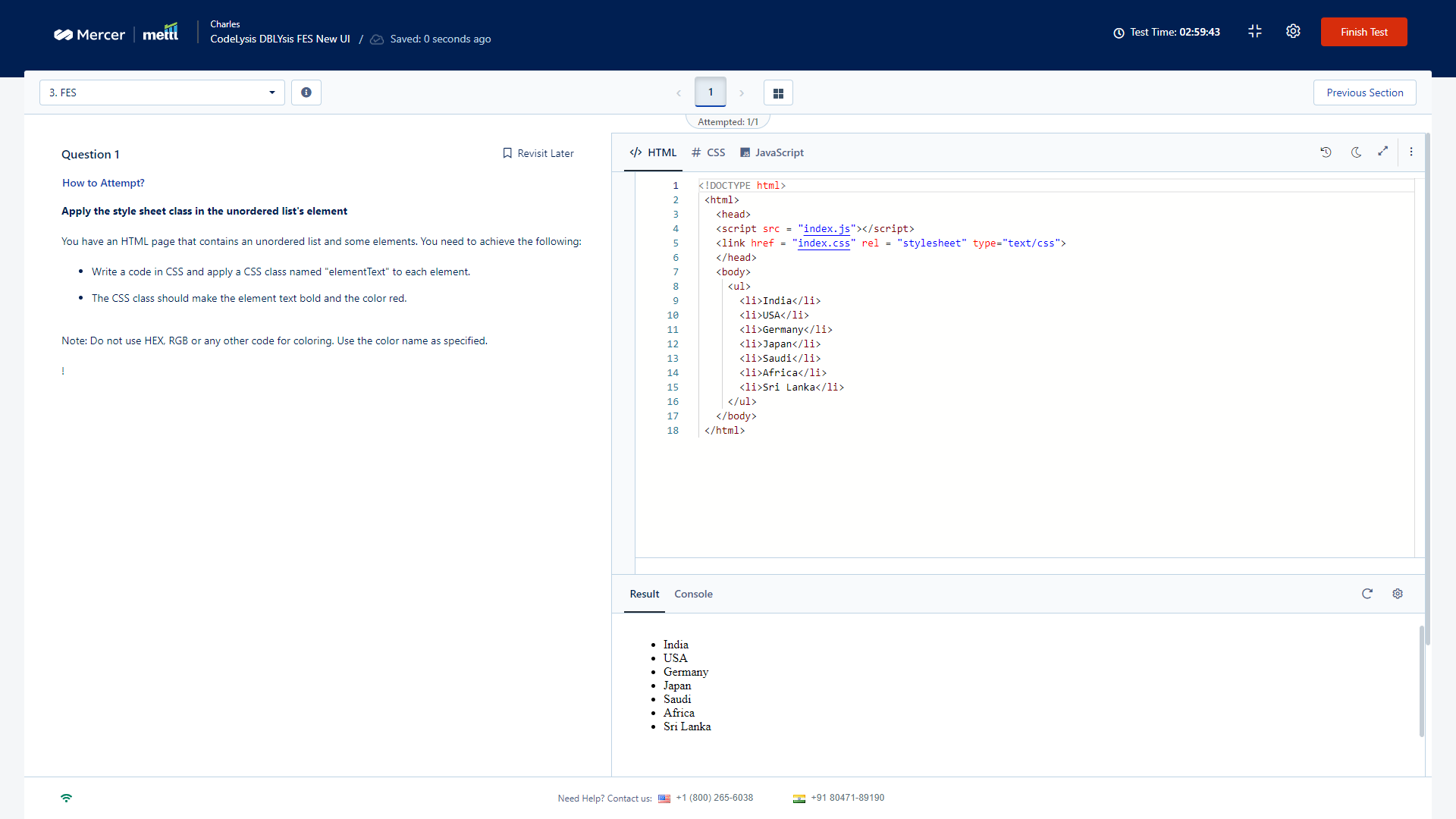 Type Of Questions Supported On Mettl Platform