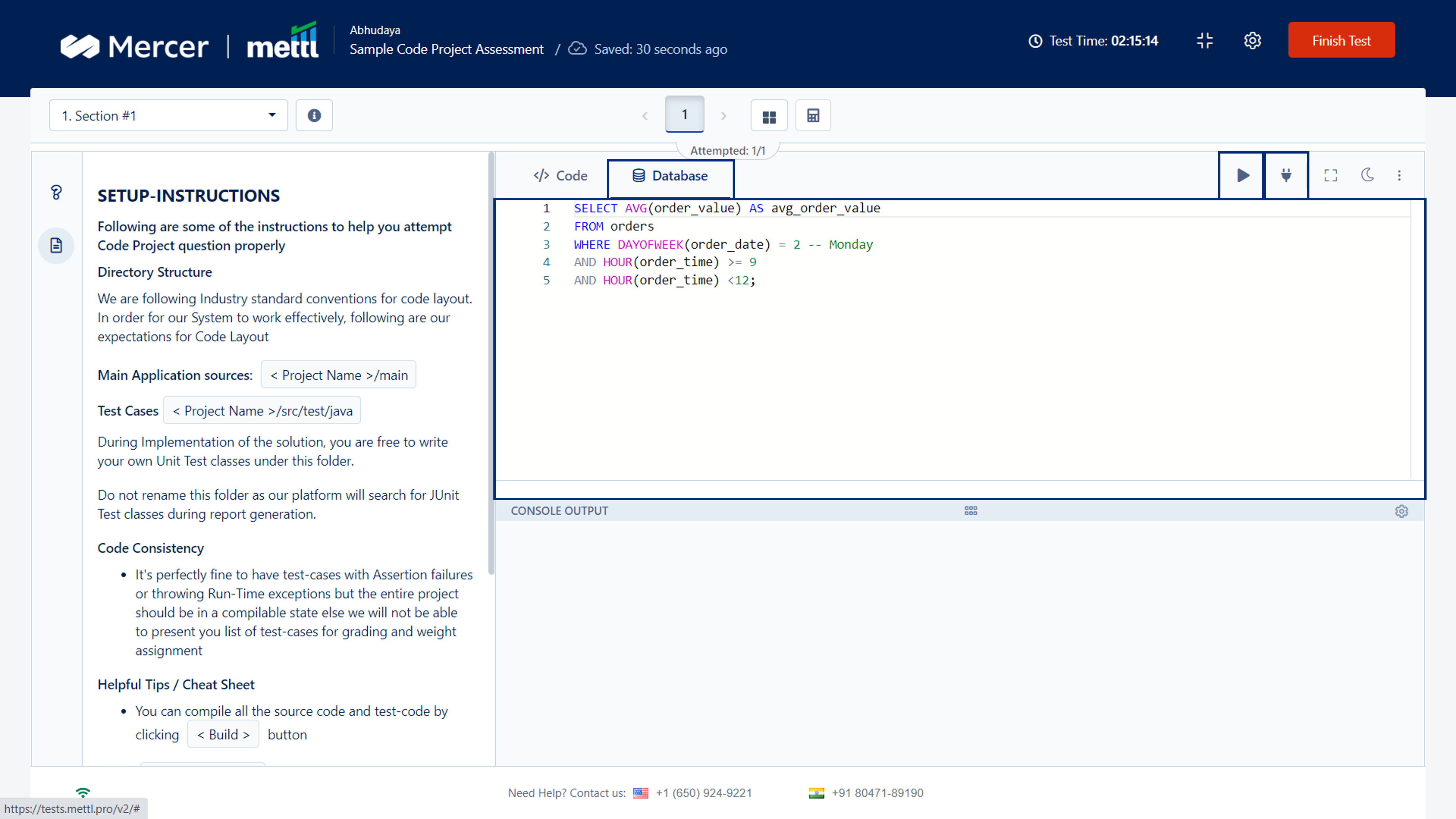 Test Taker Experience On Our Application Development Environment