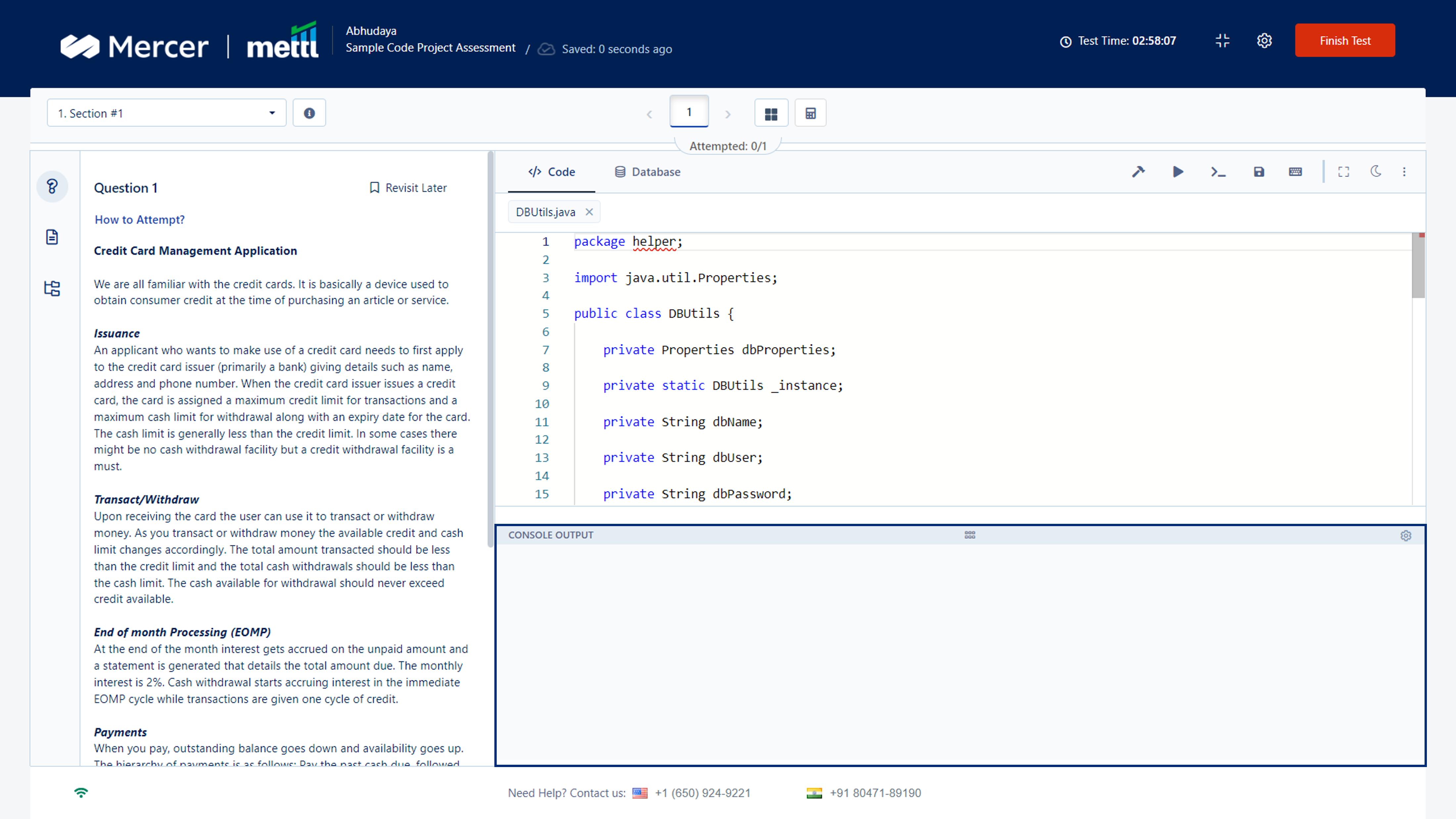 Test Taker Experience On Our Application Development Environment