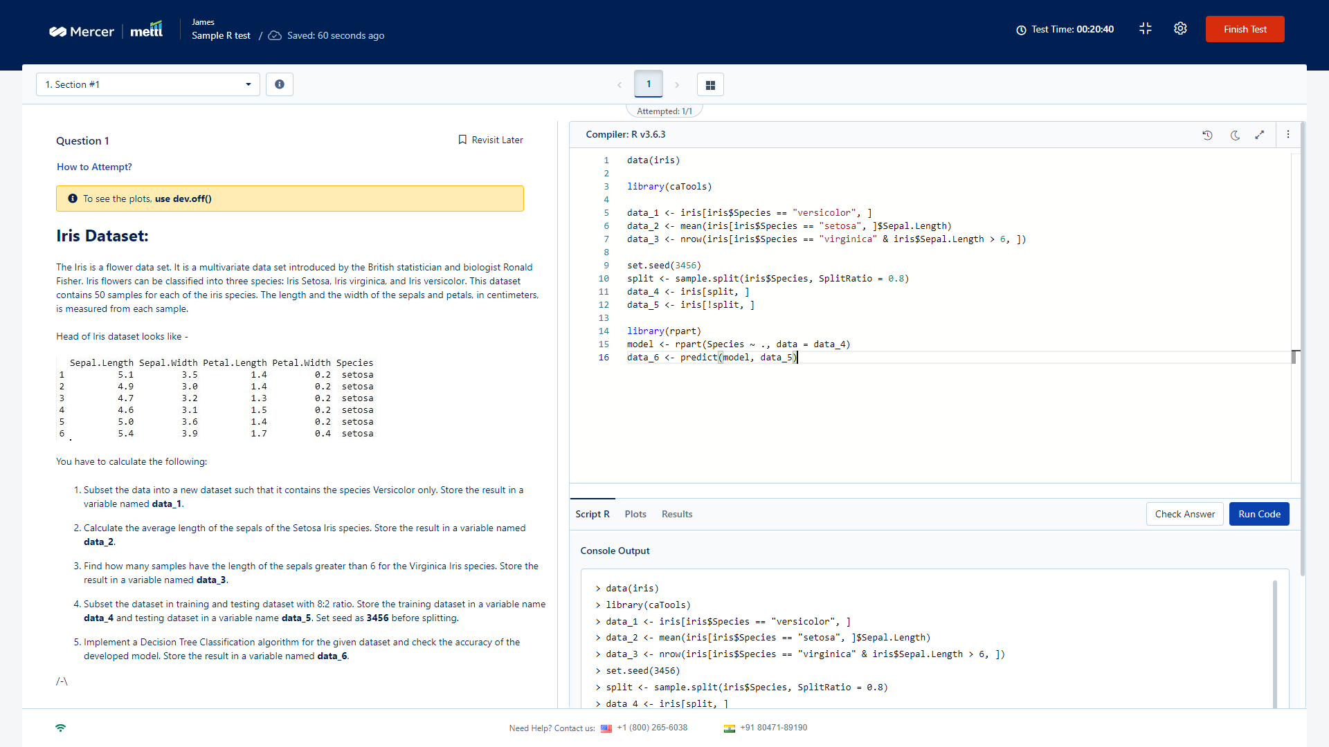 Type Of Questions Supported On Mettl Platform